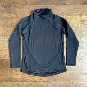 NWOT Athleta Cozy Karma Asymmetrical Tulip Hem Plush Lined Mock Neck Pullover S